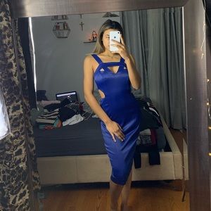 Royal Blue midi dress